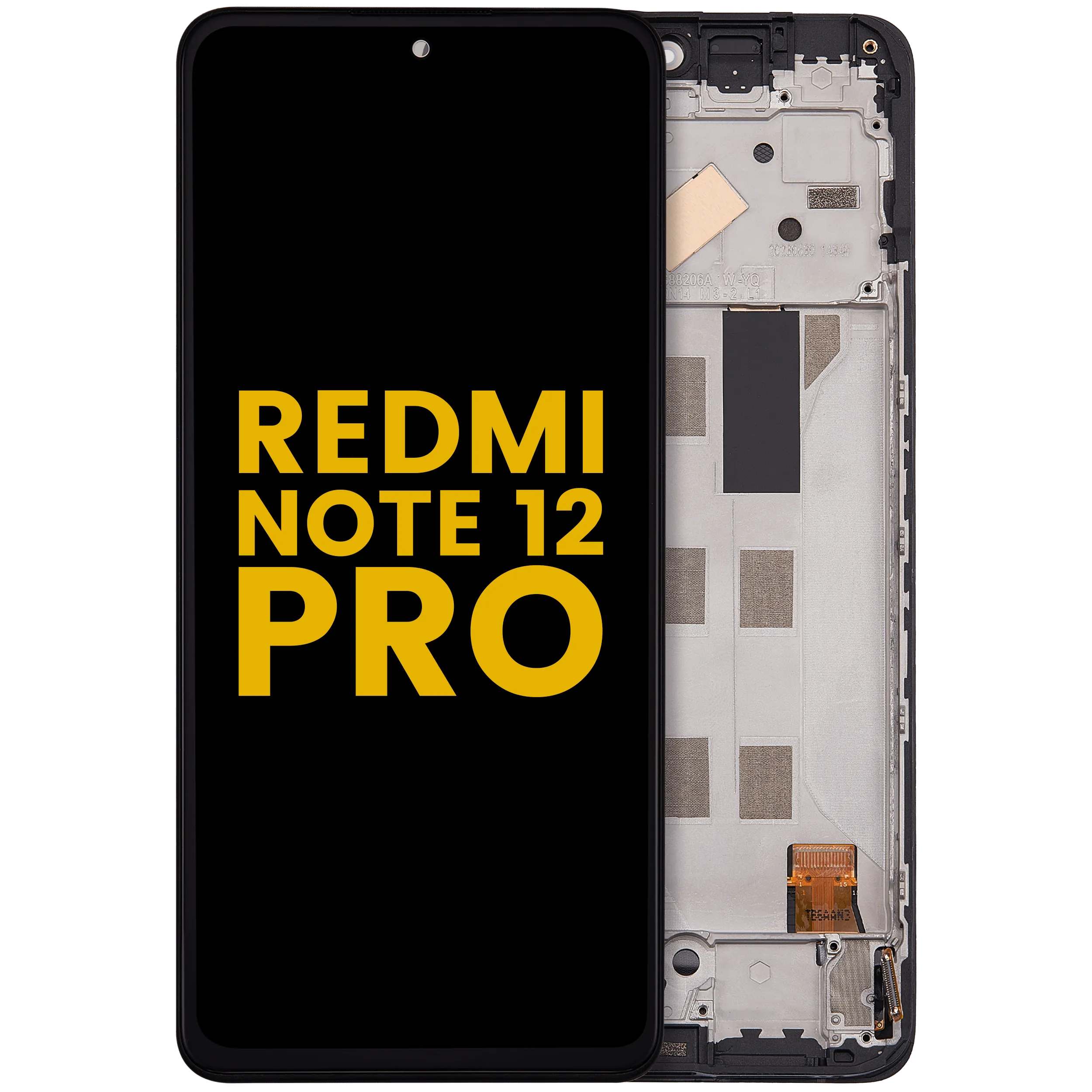 OLED-Display mit Rahmen für Xiaomi Redmi Note 12 Pro 4G (Generalüberholt)