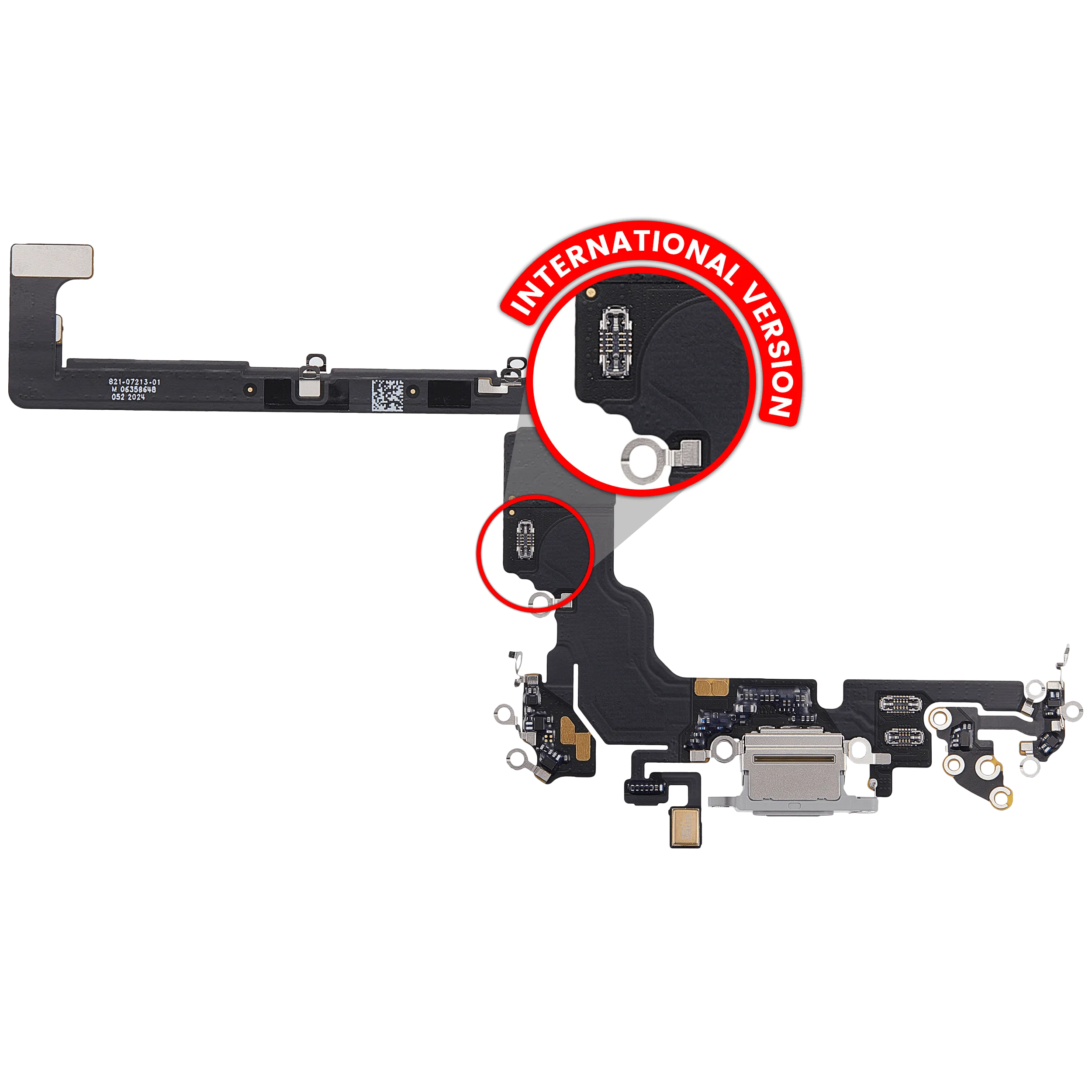 Flex del conector de carga para iPhone 18 Pro (versión internacional) (Premium)