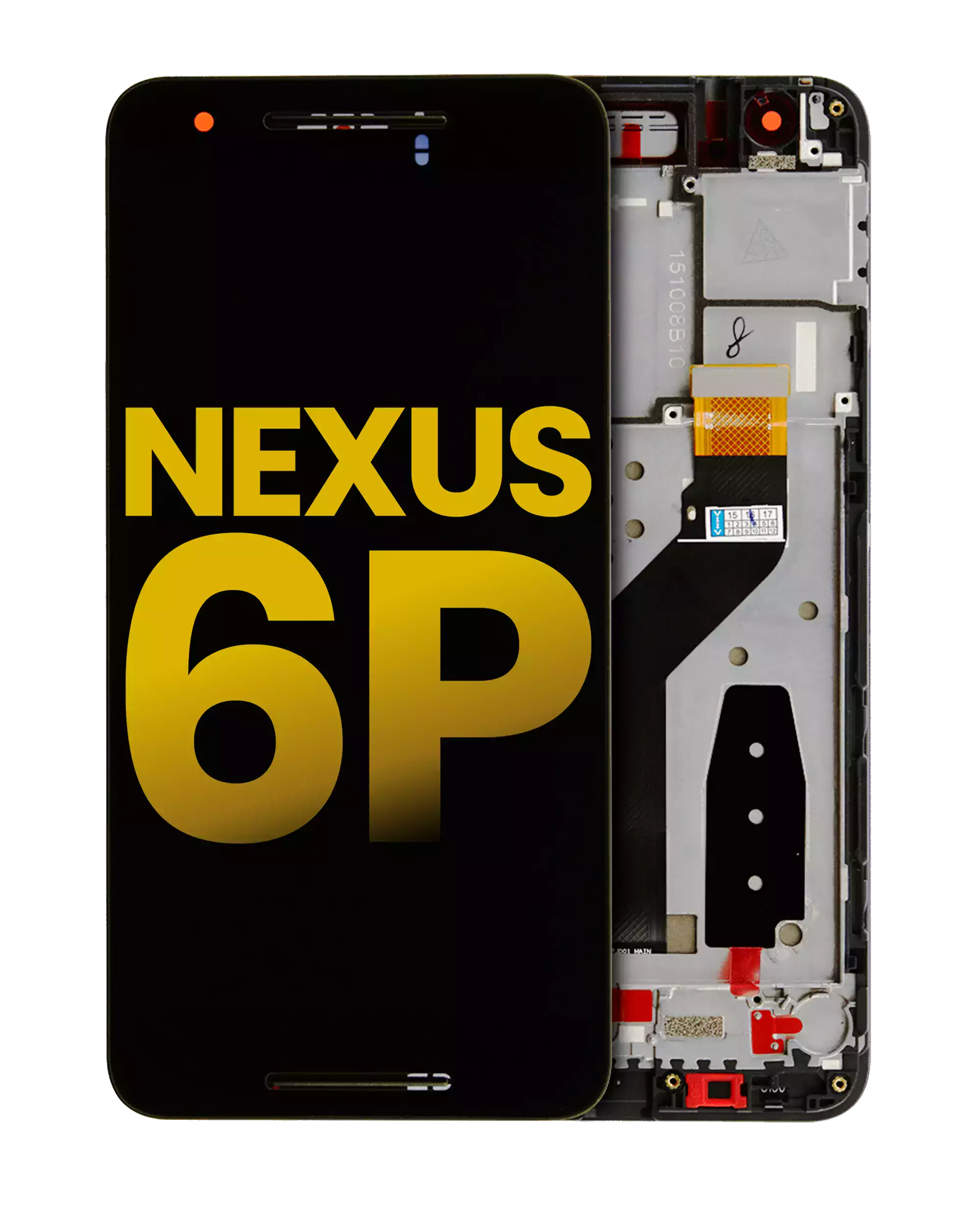 Pantalla LCD con marco para Nexus 6P (Huawei) (Reacondicionada)