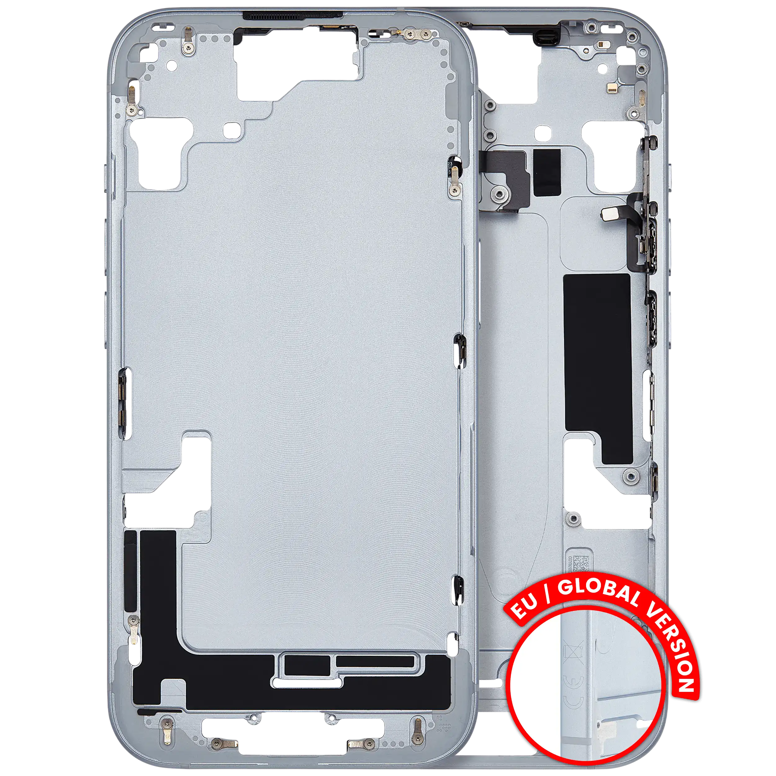 Châssis central avec petites pièces pour iPhone 15 (version UE / globale) (Original d'occasion · grade B)