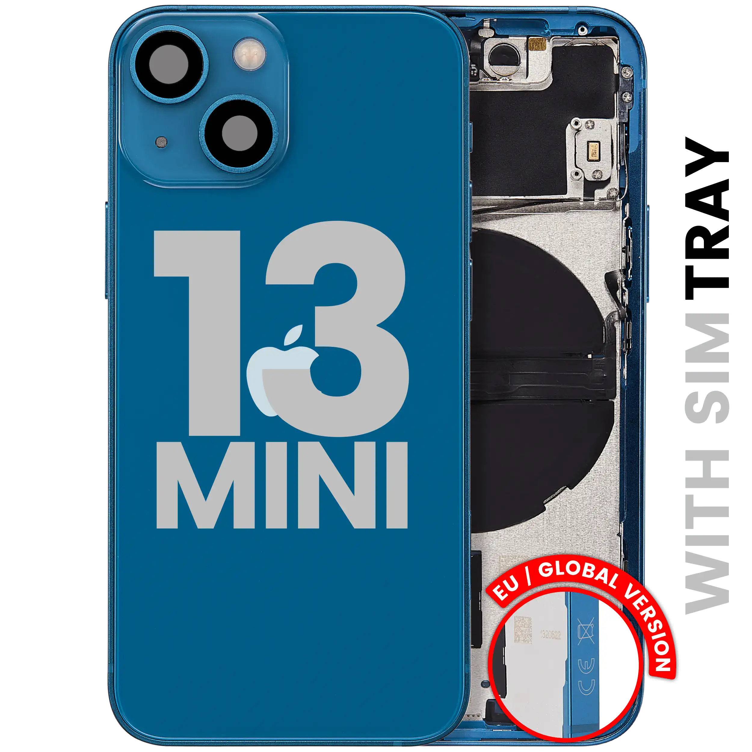 Achterbehuizing met kleine onderdelen voor iPhone 13 Mini (EU / globale versie) (Gebruikt origineel · conditie B)