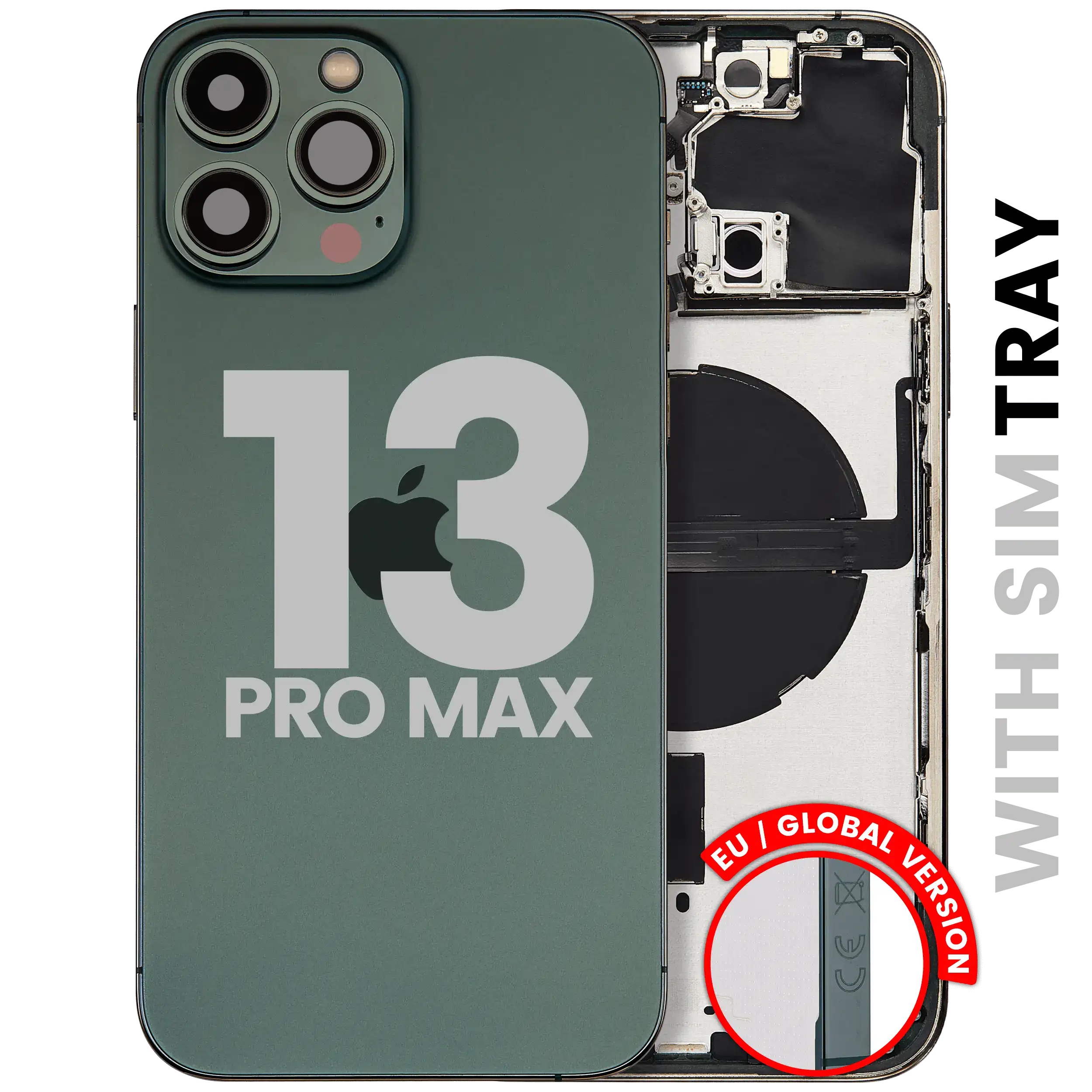 Châssis arrière avec petites pièces pour iPhone 13 Pro Max (version UE / globale) (Original d'occasion · grade A)