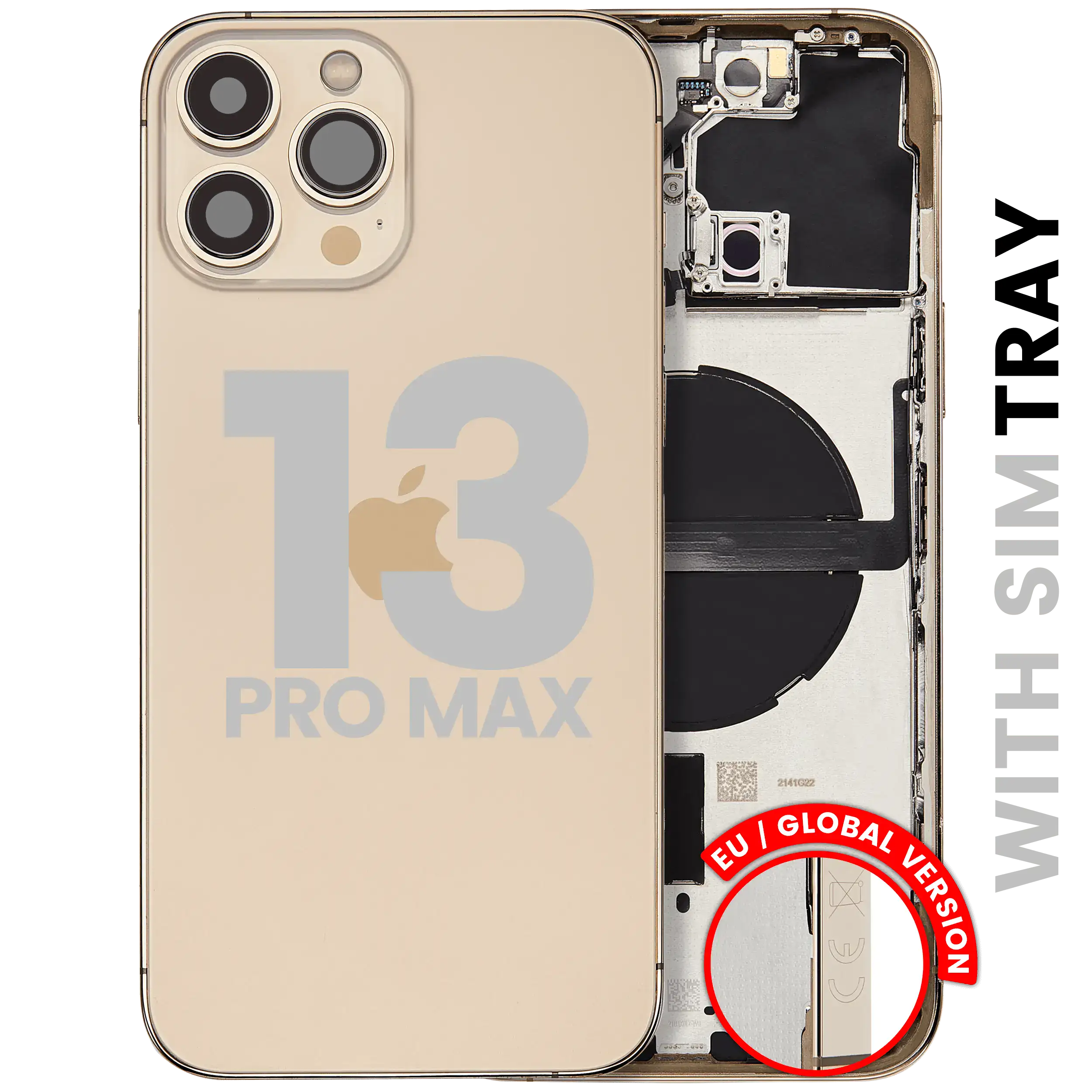 Châssis arrière avec petites pièces pour iPhone 13 Pro Max (version UE / globale) (Original d'occasion · grade B)