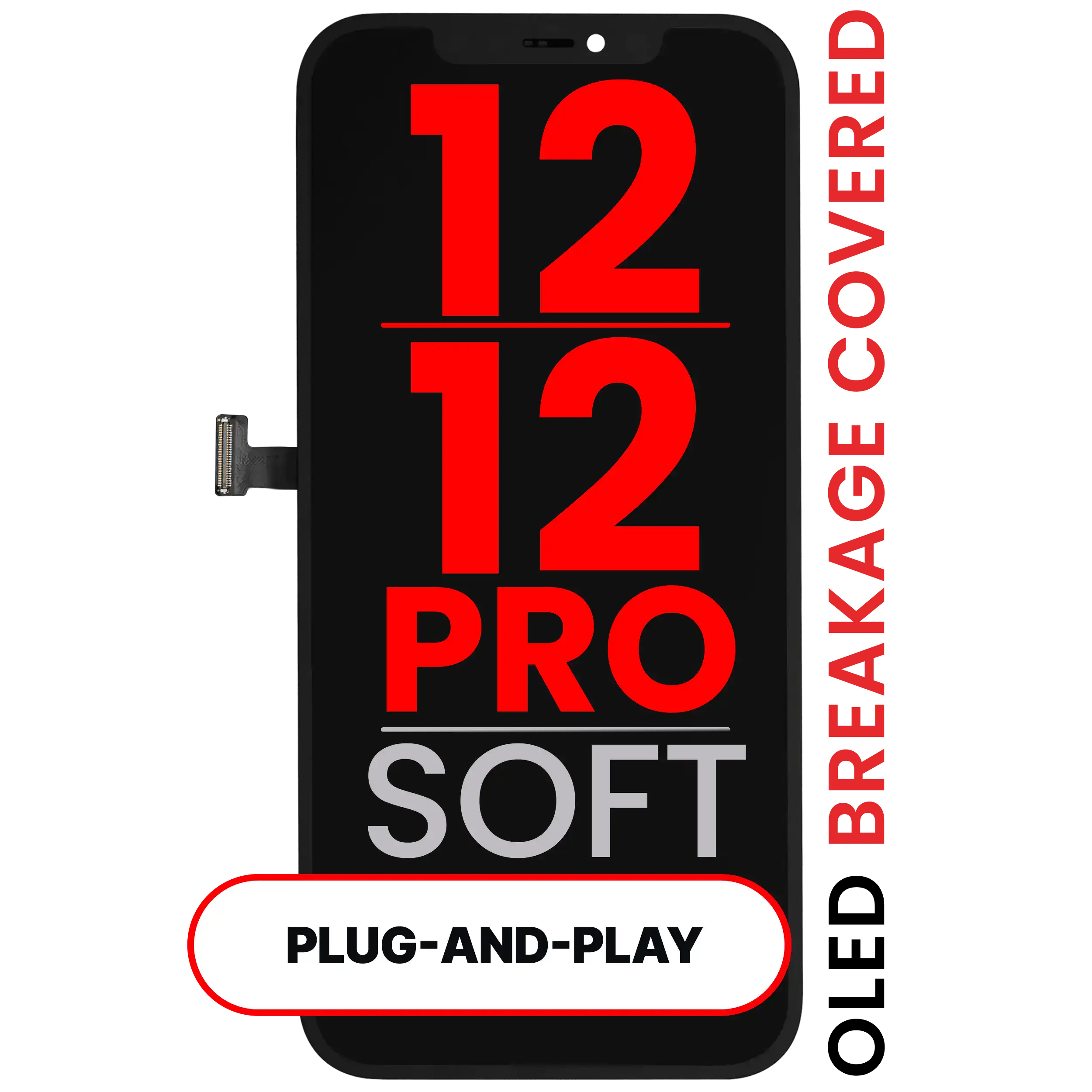 OLED-Display für iPhone 12 / 12 Pro (Kompatibel Pro · XO7 3.0 Soft)