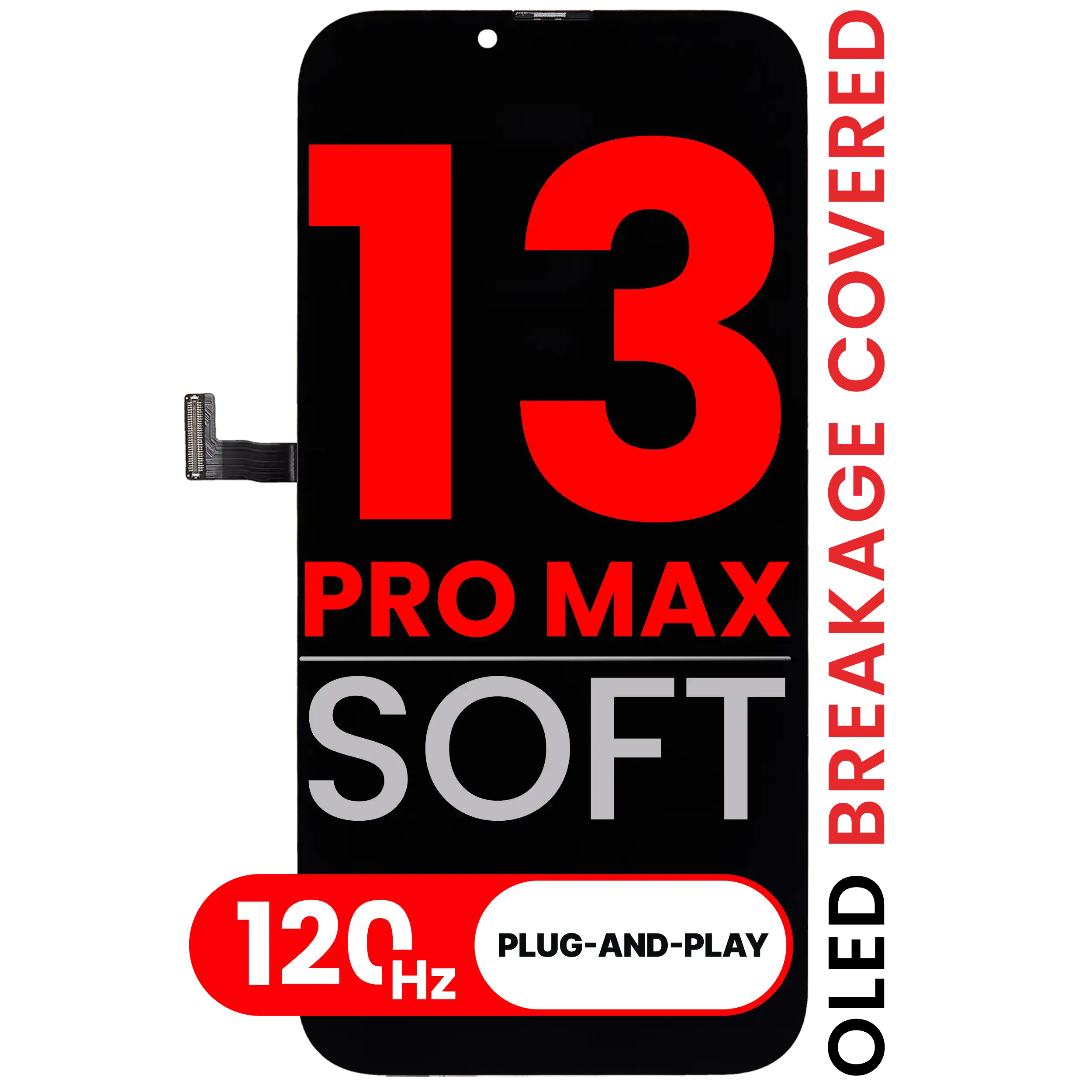 Pantalla OLED para iPhone 13 Pro Max (Compatible Pro · XO7 3.0 Soft) (120 Hz)