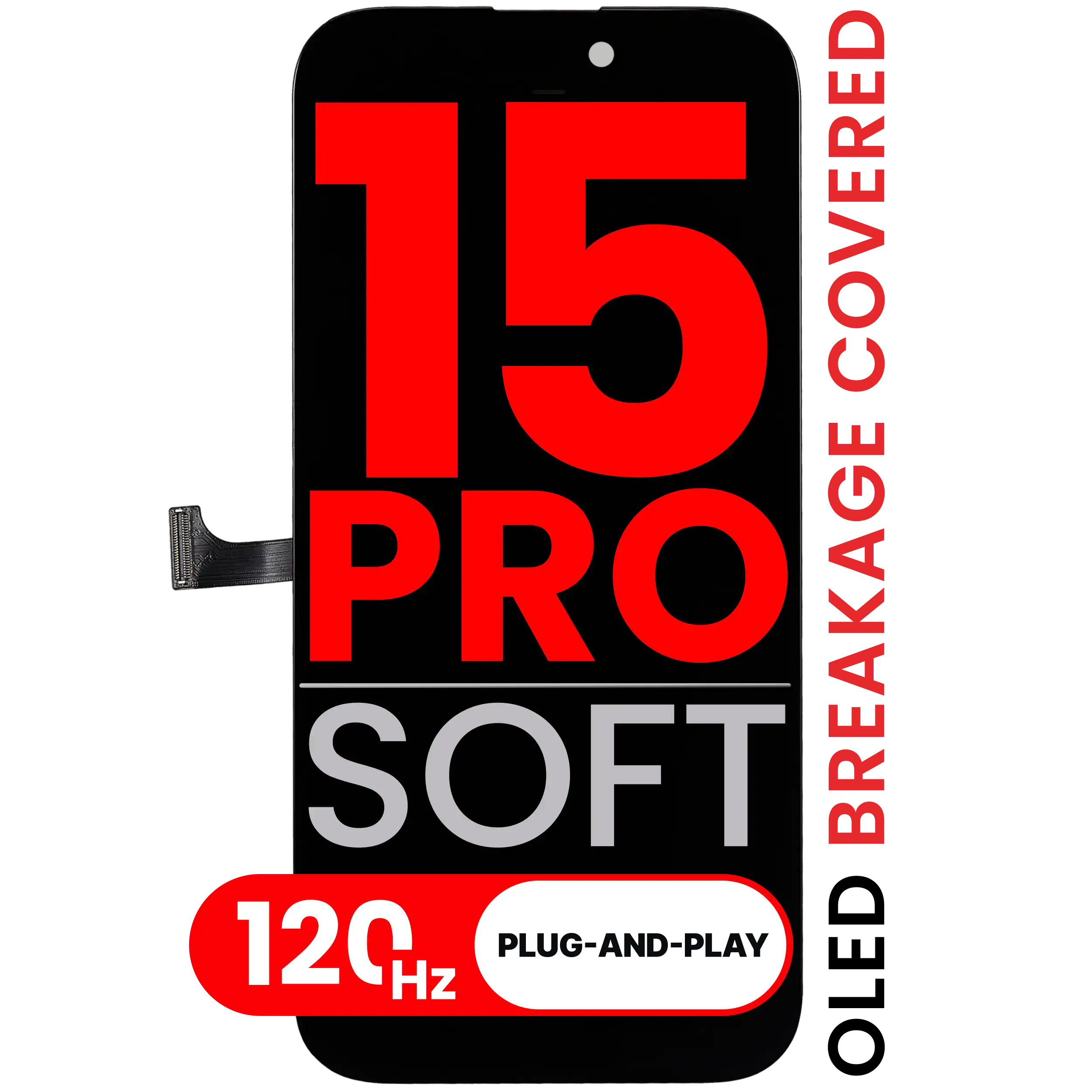 Pantalla OLED para iPhone 15 Pro (Compatible Pro · XO7 3.0 Soft) (120 Hz)