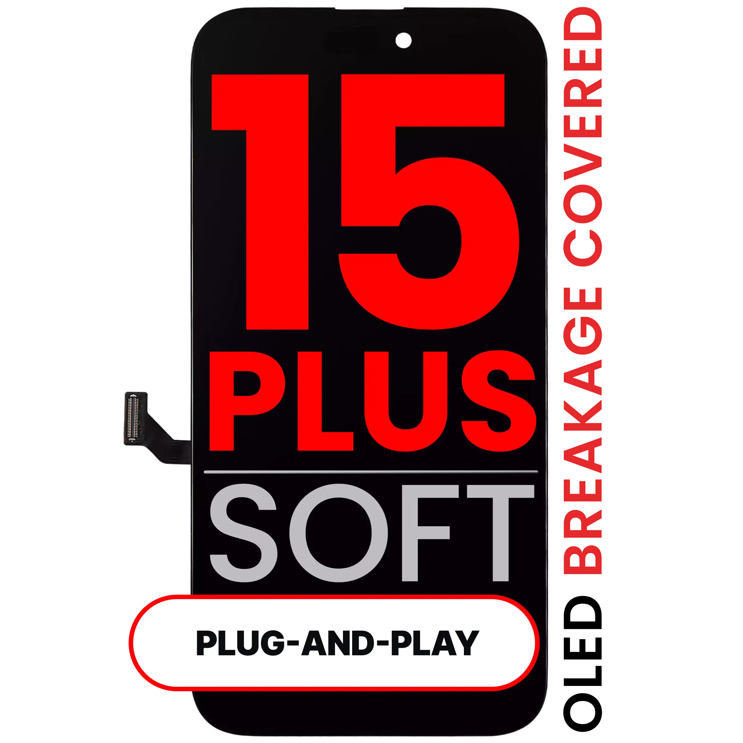 OLED-Display für iPhone 15 Plus (Kompatibel Pro · XO7 3.0 Soft)