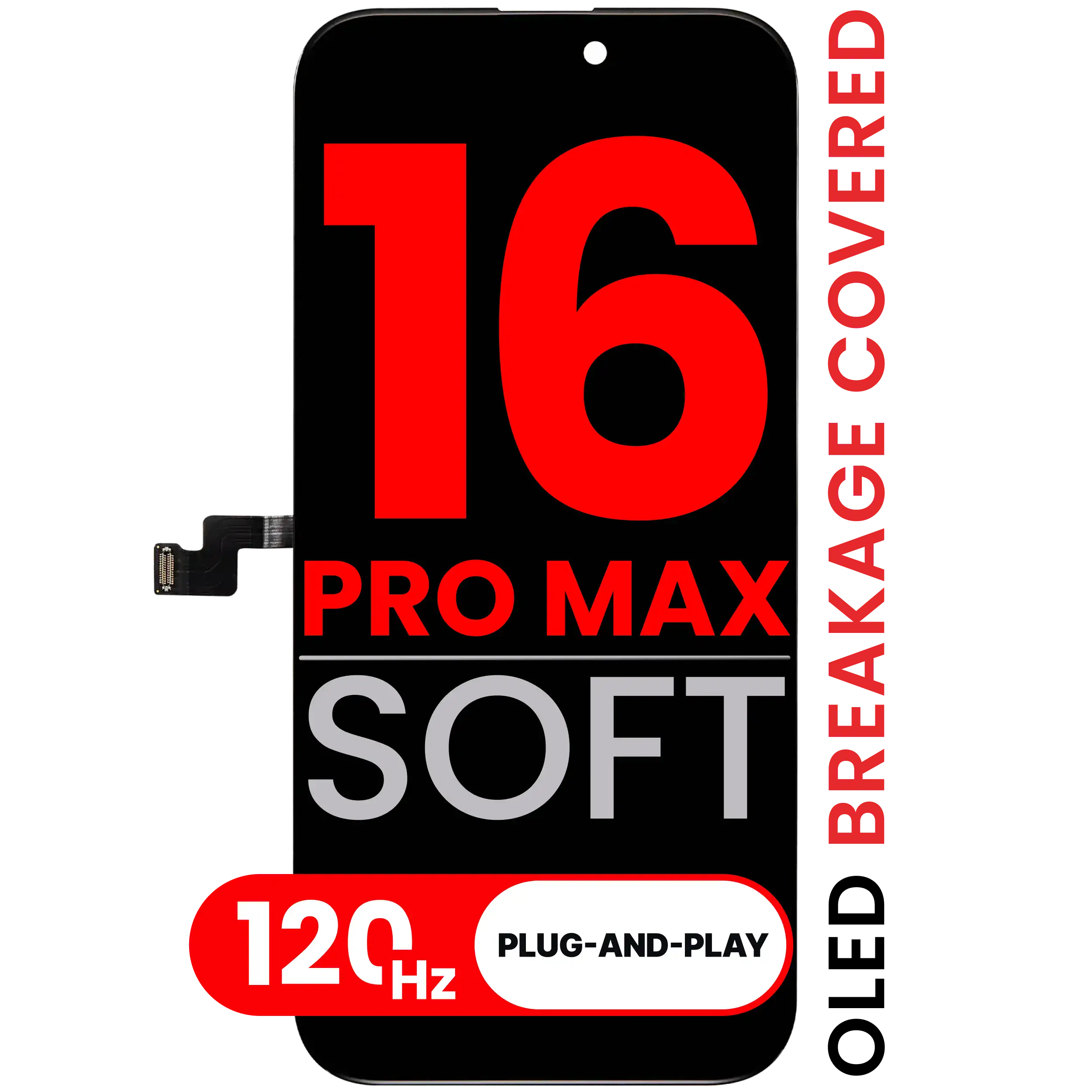 Écran OLED pour iPhone 16 Pro Max (Compatible Pro · XO7 3.0 Soft) (120 Hz)