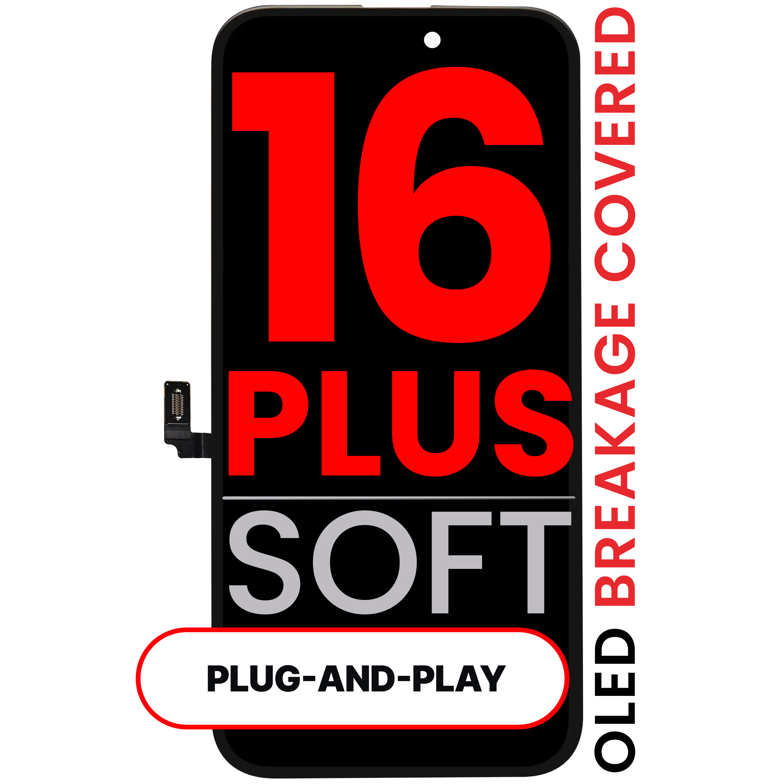 OLED-Display für iPhone 16 Plus (Kompatibel Pro · XO7 3.0 Soft)