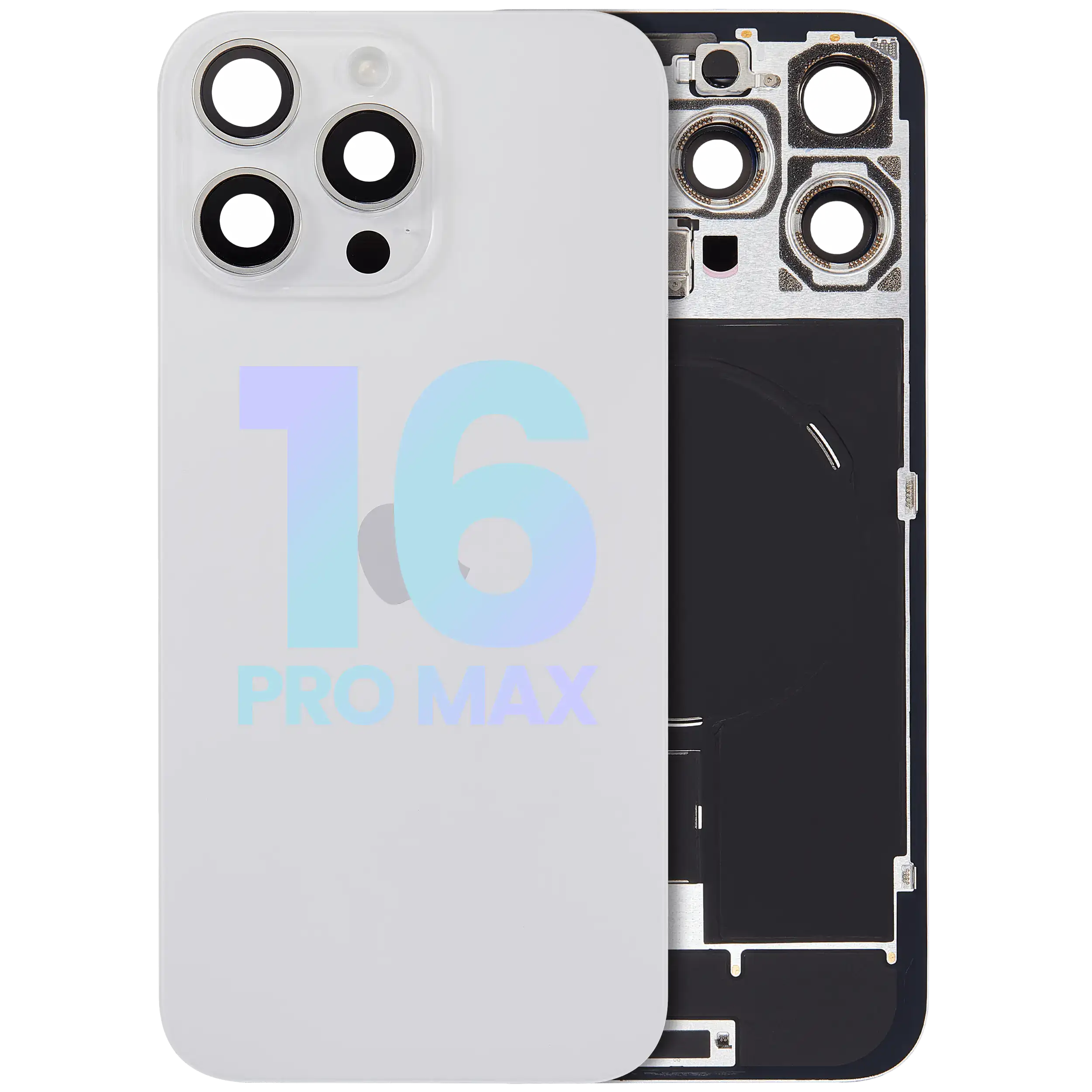 Cristal trasero con MagSafe imán, NFC y flex del flash para iPhone 16 Pro Max (Original Service Pack)