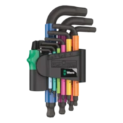 950 Hex Plus Multicolor Metric L-Key juego (9 Piece) (Wera)