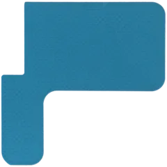 Halterung oben Wärmeschutzfolie (Top Right Corner) für Motorola Razr / Razr 50 (XT2453 / 2024) / Razr / Razr 60 (XT2553 / 2025) / Razr / Razr 70 (XT2657 / 2026) (Original OEM)