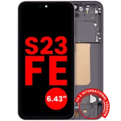 OLED Assembly With Frame For Samsung Galaxy S23 FE 5G (US & International Version)(6.43") (Aftermarket Plus) (Graphite)
