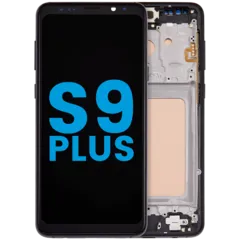 LCD-Display mit Rahmen (ohne FingerPrint Sensor) für Samsung Galaxy S9 Plus (US und International) (Kompatibel · Incell)
