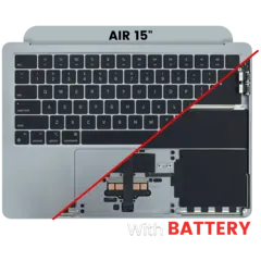 Top case con batería y teclado (teclado ANSI EE. UU.) para MacBook Air 13" A2681 (Original usada · grado A)