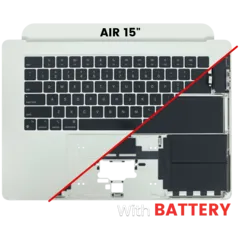 Top Case with Keyboard (ANSI US) For MacBook Air 15" A2941 (2023) (Used OEM Pull: Grade A) (Starlight)