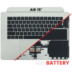 Top Case with Battery and Keyboard (ANSI US) For MacBook Air 15" A2941 (2023) (Used OEM Pull: Grade A) (Starlight)