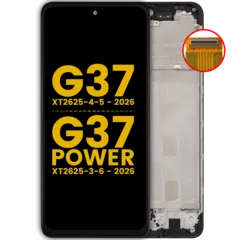 Pantalla LCD con marco para Motorola Moto G37 (XT2625-4-5 / 2026) / G37 Power (XT2625-3-6 / 2026) (Reacondicionada)