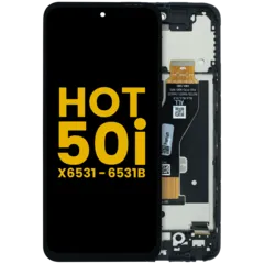 Écran LCD avec cadre pour Infinix Hot 50i (X6531/ 6531B) (Premium)