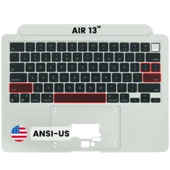 Topcase mit Tastatur (ANSI US-Layout) für MacBook Air 13" A2681 (2022) (Original gebraucht · Zustand A) (Polarstern) Duplicated SKU 107182199114