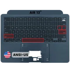 Top case con teclado (teclado ANSI EE. UU.) para MacBook Air 13" A3240 (2025) (Original usada · grado A)