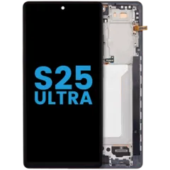 LCD Assembly With Frame (Without FingerPrint Sensor) For Samsung Galaxy S25 Ultra 5G (Aftermarket: Incell) (Titanium Jet Black)