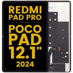 LCD-Display ohne Rahmen für Xiaomi Poco Pad / Xiaomi Poco Pad 5G / Redmi Pad Pro / Redmi Pad Pro 5G (Generalüberholt)