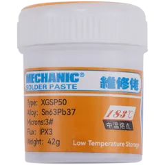 Mechanic XGSP50 Tin-Lead Lötpaste Sn63Pb37 183°C (42g)