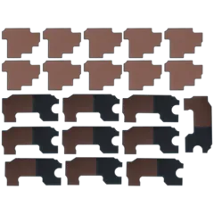 Mainboard Hitzeschild für iPhone 17 Pro Max (2-teiliges Set) (10er-Pack)