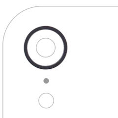 Aro embellecedor de la cámara trasera (solo) para iPhone XR