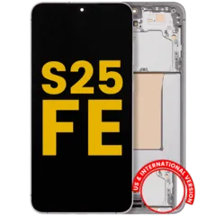 Display OLED con telaio per Samsung Galaxy S25 FE 5G (Versione US e internazionale) (Ricondizionato)