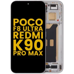 OLED Assembly With Frame For Xiaomi Poco F8 UItra / Redmi K90 Pro Max (Refurbished) (White)