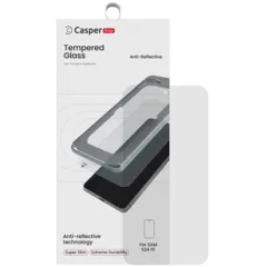 Casper Snap Cristal templado para Samsung Galaxy S24 FE 5G (en caja) (AR Transparente)
