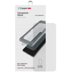 Casper Snap Cristal templado para Samsung Galaxy S25 Plus 5G (en caja) (AR Transparente)