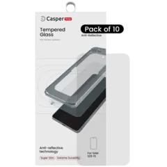 Casper Snap Tempered Glass Compatible For Samsung Galaxy S25 FE 5G / Samsung Galaxy S26 FE 5G (10 Pack) (AR Clear)