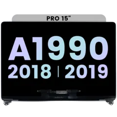 Complete LCD Display Assembly For MacBook Pro 15" A1990 (2018-2019) (Genuine OEM) (Silver)