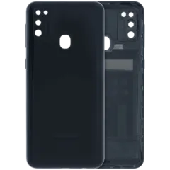 Back Cover With Camera Lens For Samsung Galaxy M21 (M215 / 2020) (Service Pack) (Black)