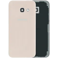 Back Cover Glass With Camera Lens For Samsung Galaxy A3 (A320 / 2017) (Service Pack) (Pink)