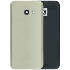 Back Cover Glass With Camera Lens For Samsung Galaxy A3 (A320 / 2017) (Service Pack) (Gold)