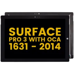 Digitizer With Flex Cable Compatible For Microsoft Surface Pro 3 with OCA (1631) (Refurbished) (Black)