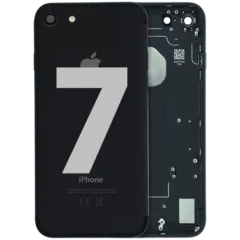 Back Housing For iPhone 7 ( Used OEM Pull: Grade C) (Jet Black)