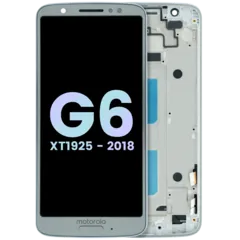 LCD-Display mit Rahmen für Motorola Moto G6 XT1925 (Original OEM)