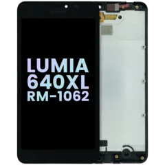 LCD Assembly With Frame For Microsoft Lumia 640XL RM-1062 (Genuine) (Black)