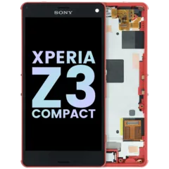 LCD-Display mit Rahmen für Sony Xperia Z3 Compact D5803 (Original)