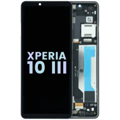 OLED Assembly With Frame For Sony Xperia 10 III (Genuine) (Black)