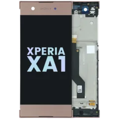 LCD Assembly With Frame For Sony Xperia XA1 (Genuine) (Rose gold)