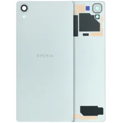 Back Cover Glass With Camera Lens For Sony Xperia X (Genuine) (White)
