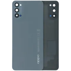 Back Cover Glass With Camera Lens For Oppo Reno 4 5G (Genuine) (Black)