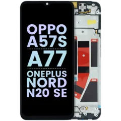 Pantalla LCD con marco para Oppo A57s / A77 / OnePlus Nord N20 SE (Original)