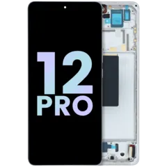 Pantalla OLED con marco para Xiaomi 12 Pro (Original) (Violeta Dorado)